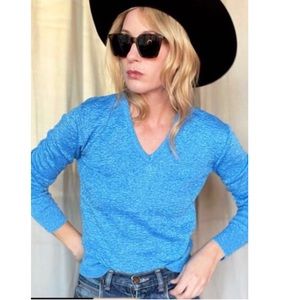 1970s Vintage Cerulean Blue Sweater